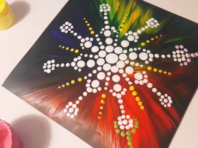 DIY I Mandala - Painting - Flow I Dot Painting I Grundfarben I Intuitives Malen I für Anfänger
