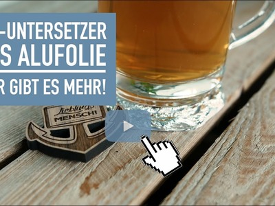 DIY-Untersetzer aus Alufolie
