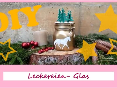 DIY Weihnachtsgeschenke für Pferd und Reiter Geschenk # 1: Leckereien-Glas ein Glas voller Leckerlis