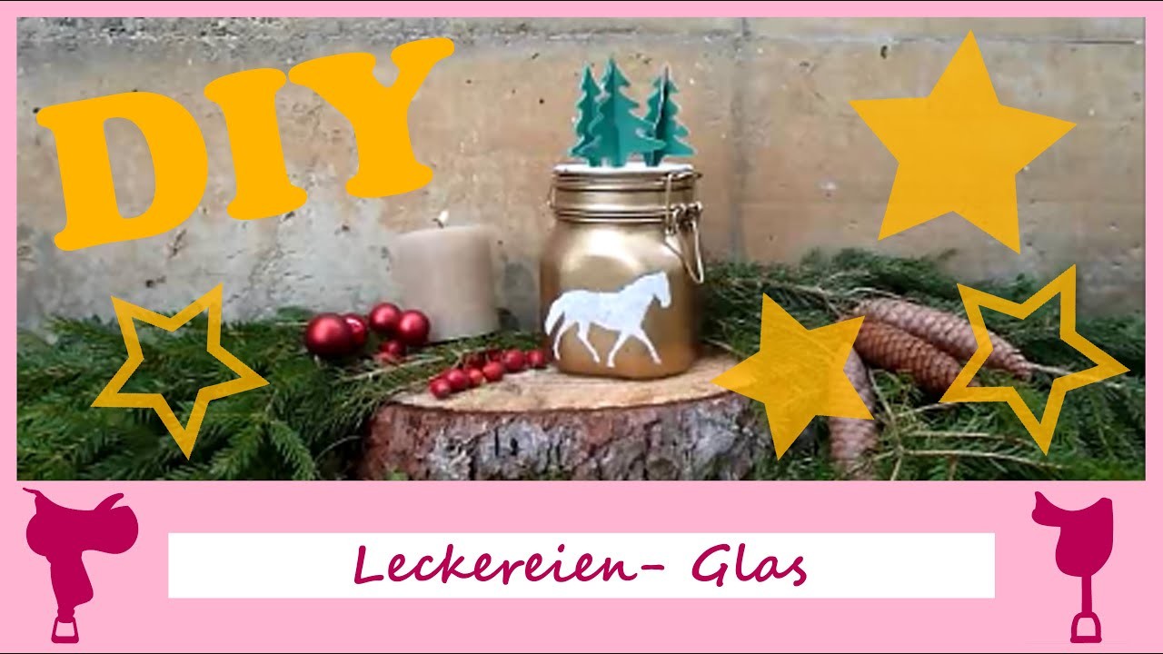 DIY Weihnachtsgeschenke für Pferd und Reiter Geschenk # 1: Leckereien-Glas ein Glas voller Leckerlis