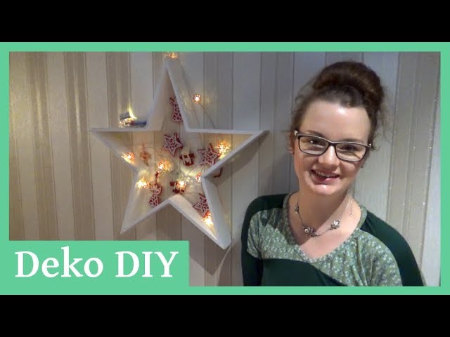 Einfachen Holz-Stern dekorieren | Weihnachtsdeko DIY | ZuhausBeiLara