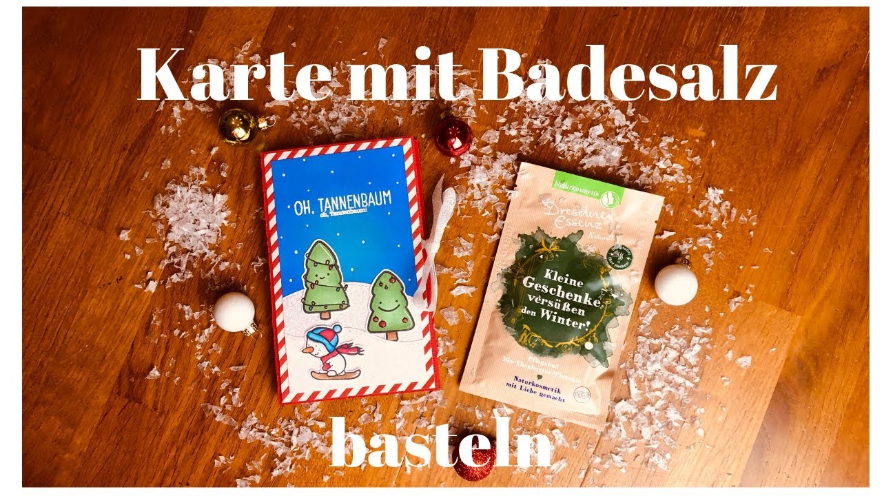 ☀️???? Karte mit Badesalz basteln I Card with Bath Salts ☀️????