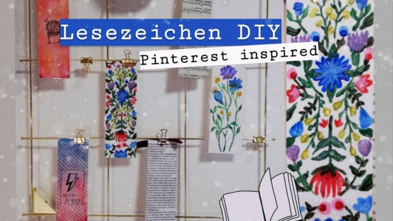 LESEZEICHEN DIY - Tolle Geschenkidee - Krealiv