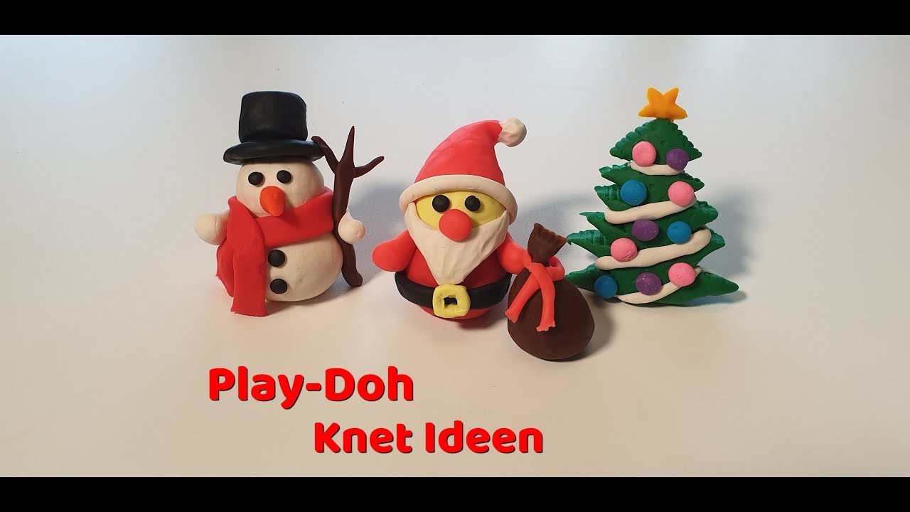 Play-Doh Weihnachtsmann kneten, Weihnachten Teil 3, Playdoh. Basteln, Spielen für Kinder