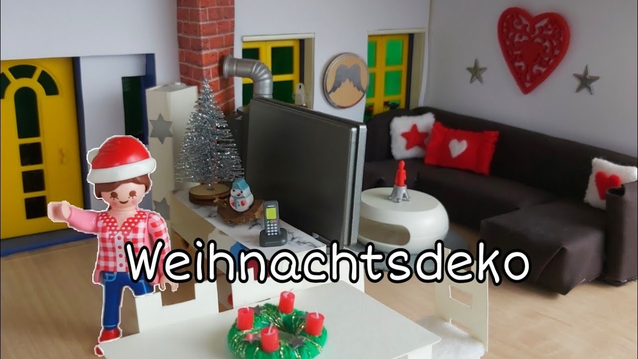 Playmobil- Weihnachtsdeko DIY- Roomtour- Deutsch | Familie Hund