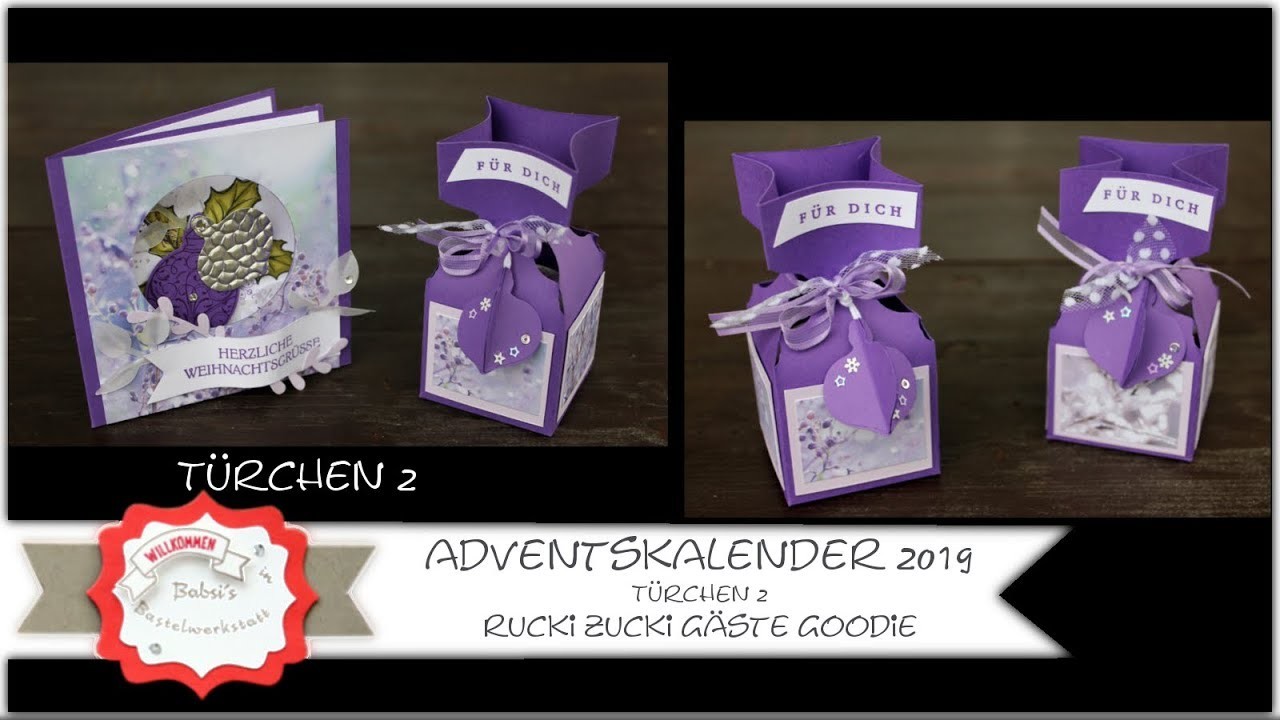 Rucki Zucki Gäste Goodie basteln - Stampin´Up! - Adventskalender 2019 - Christbaumzierde