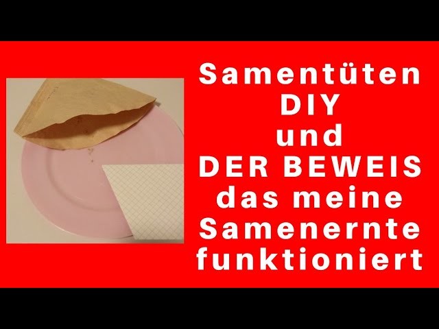 Samentüten ohne Kleber basteln