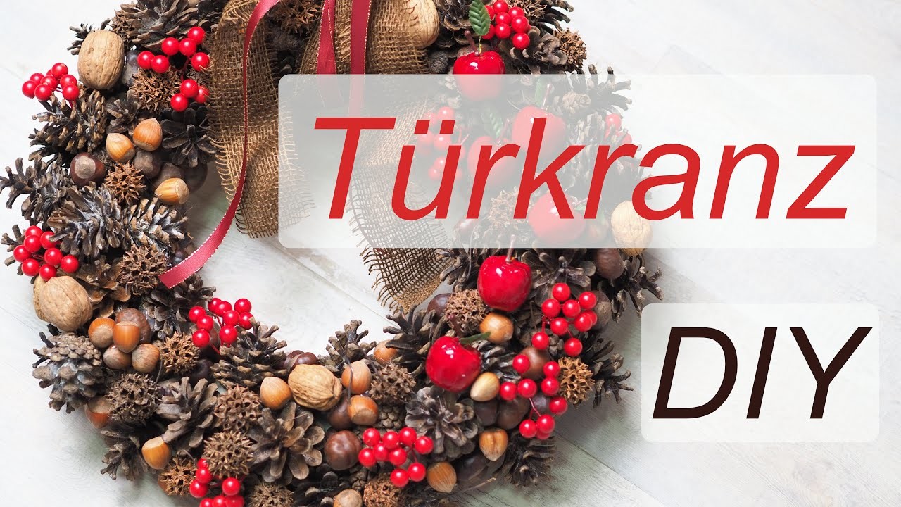 Türkranz selber machen - Weihnachtsdeko - Annas Adventskalender im November - Türchen 13