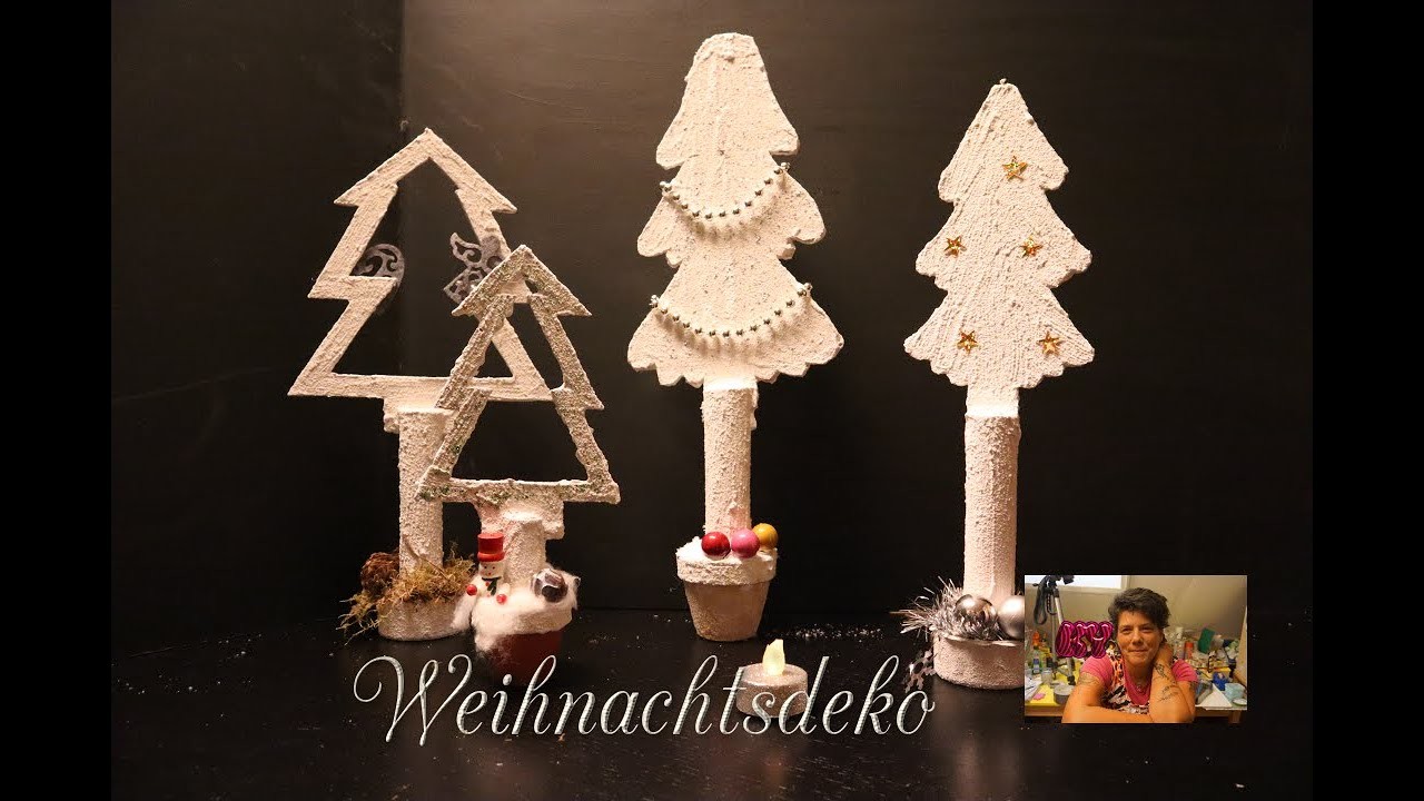 Weihnachtsbasteln | Bäume aus Karton | einfach | Weihnachtsdeko | Bastelanleitung | DIY