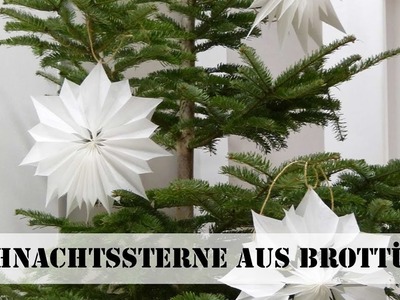 Weihnachtssterne aus Brottüten basteln | selbst.de