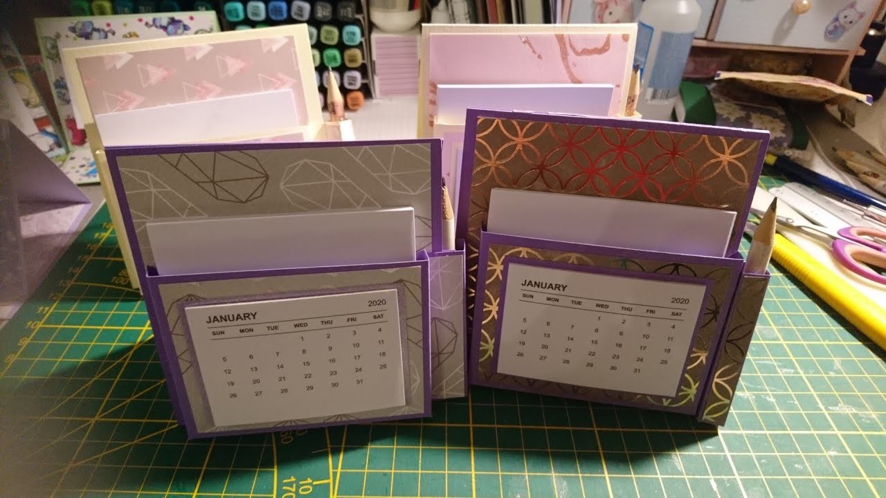 Wir basteln einen Tischkalender Variante 1