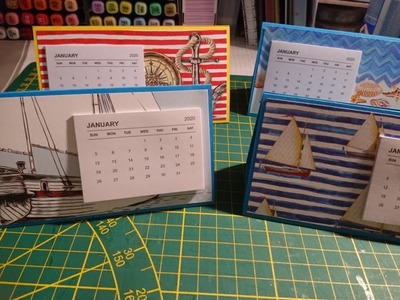 Wir basteln einen Tischkalender Variante 2