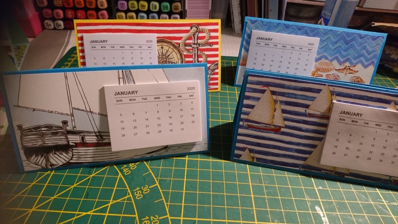 Wir basteln einen Tischkalender Variante 2
