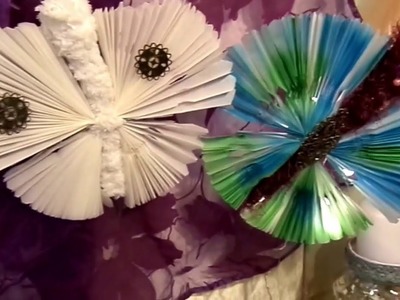 DIY:  ein LED Schmetterling mal ganz ANDERS, aus Butterbrotpapier BASTELN :))