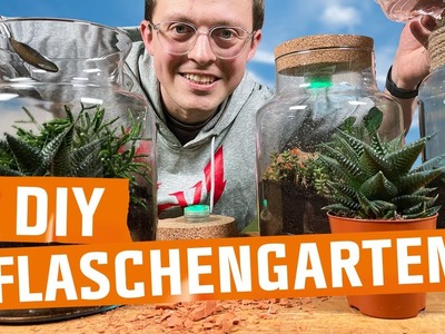 DIY FLASCHENGARTEN – Diese Pflanzen musst du NIE MEHR GIESSEN | MACH MAL DEINS