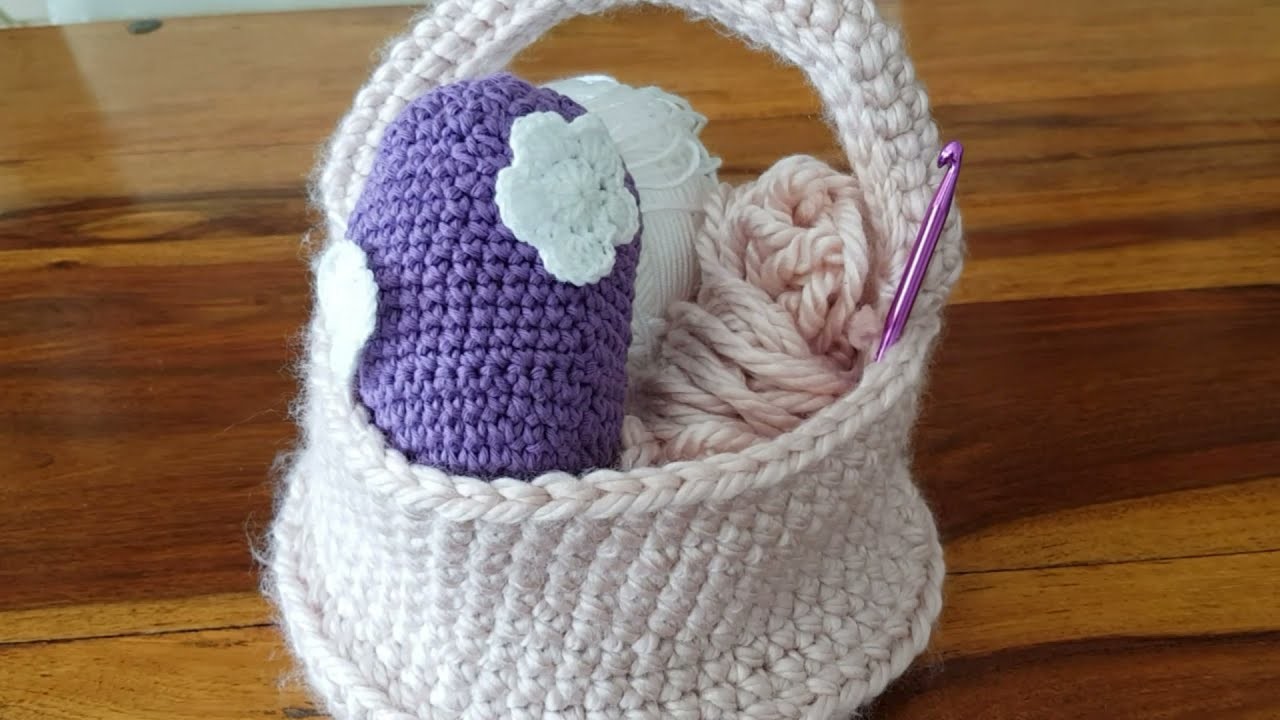 DIY OsterKorb häkeln How to Crochet an Easter Basket