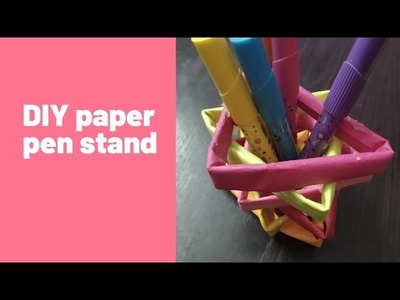 DIY paper pen stand