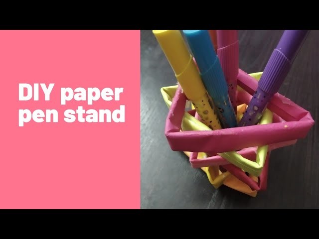 DIY paper pen stand