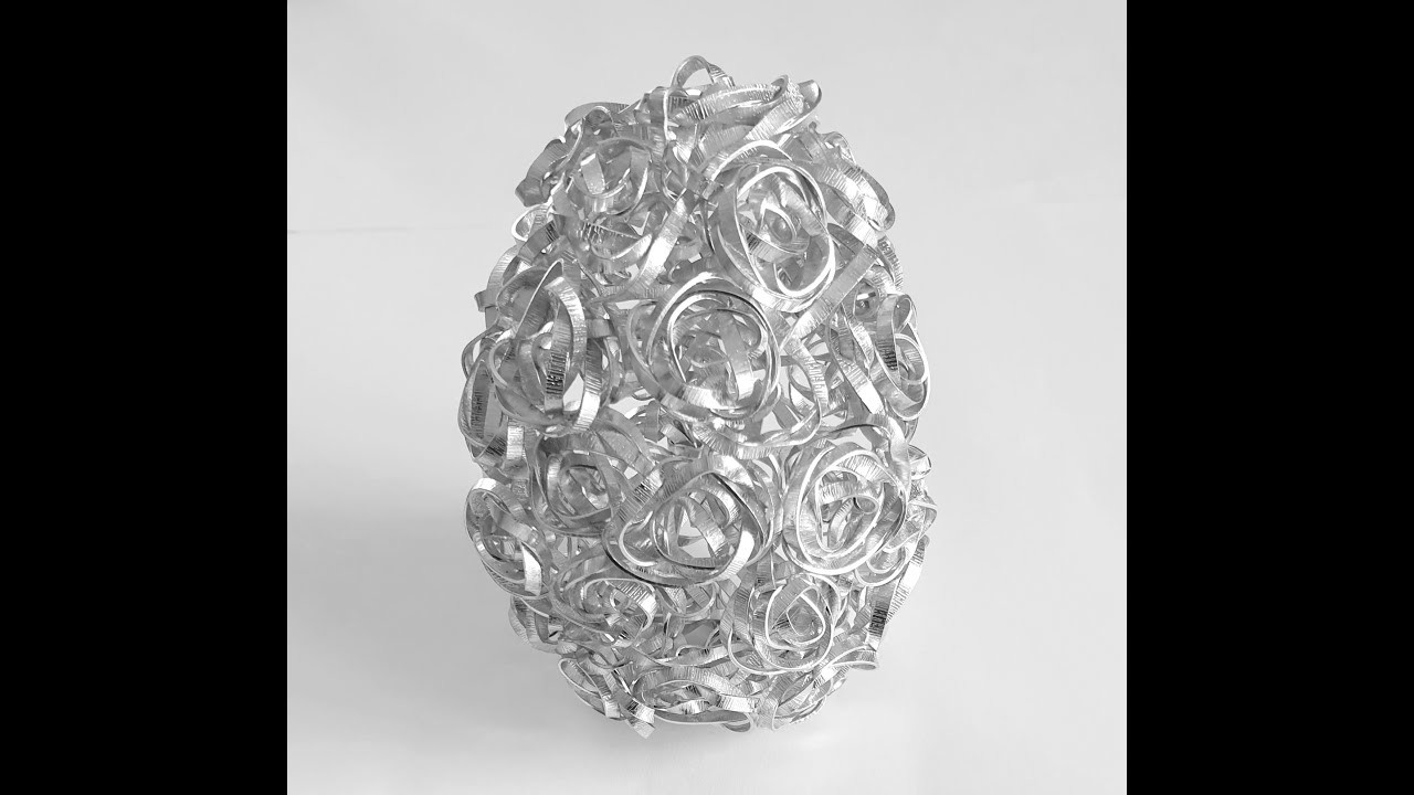 OSTEREI mit FLACHDRAHT-ROSEN