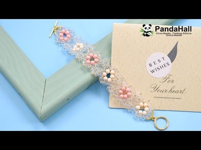【Pandahall DIY Tutorial】Frühlings-Blumen Armband. Spring flowers bracelet