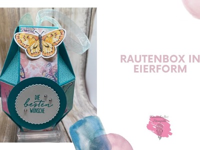 Rautenbox in Eierform - mit Flügel voller Fantasie von Stampin Up