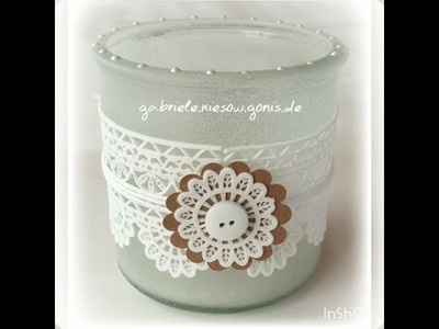 Spitzenbordüre Spitzencreme DIY GONIS Tutorial Spitze selber machen - Vintage und Shabbychic