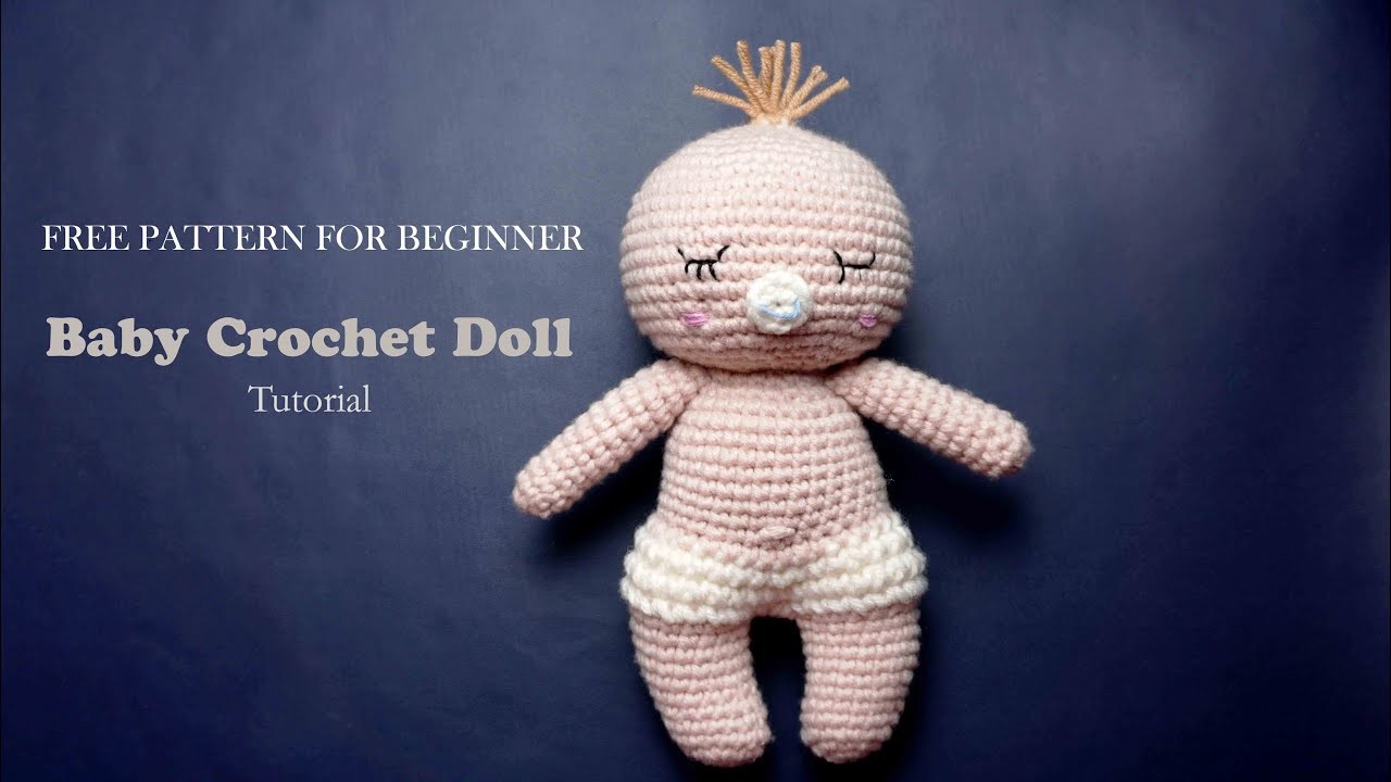 Tutorial how to crochet baby amigurumi - Crochet baby toy tutorial- Cara membuat boneka rajut bayi