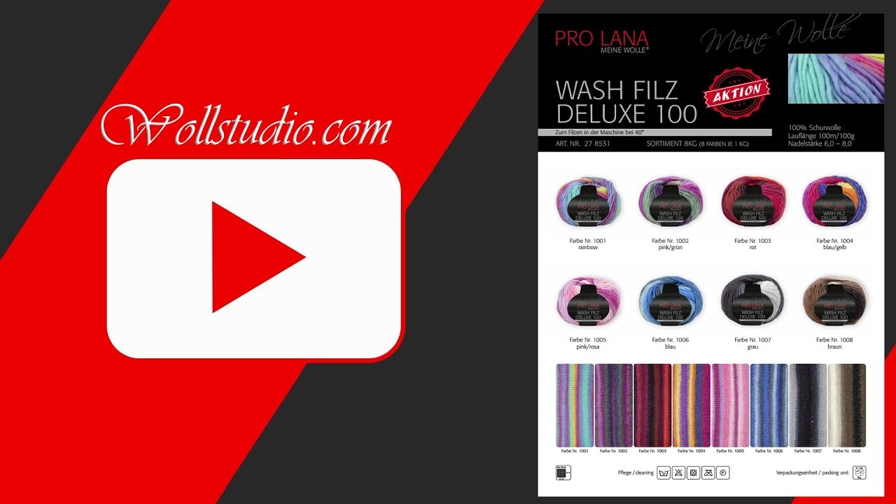 Wash Filz Deluxe 100 | Wollstudio