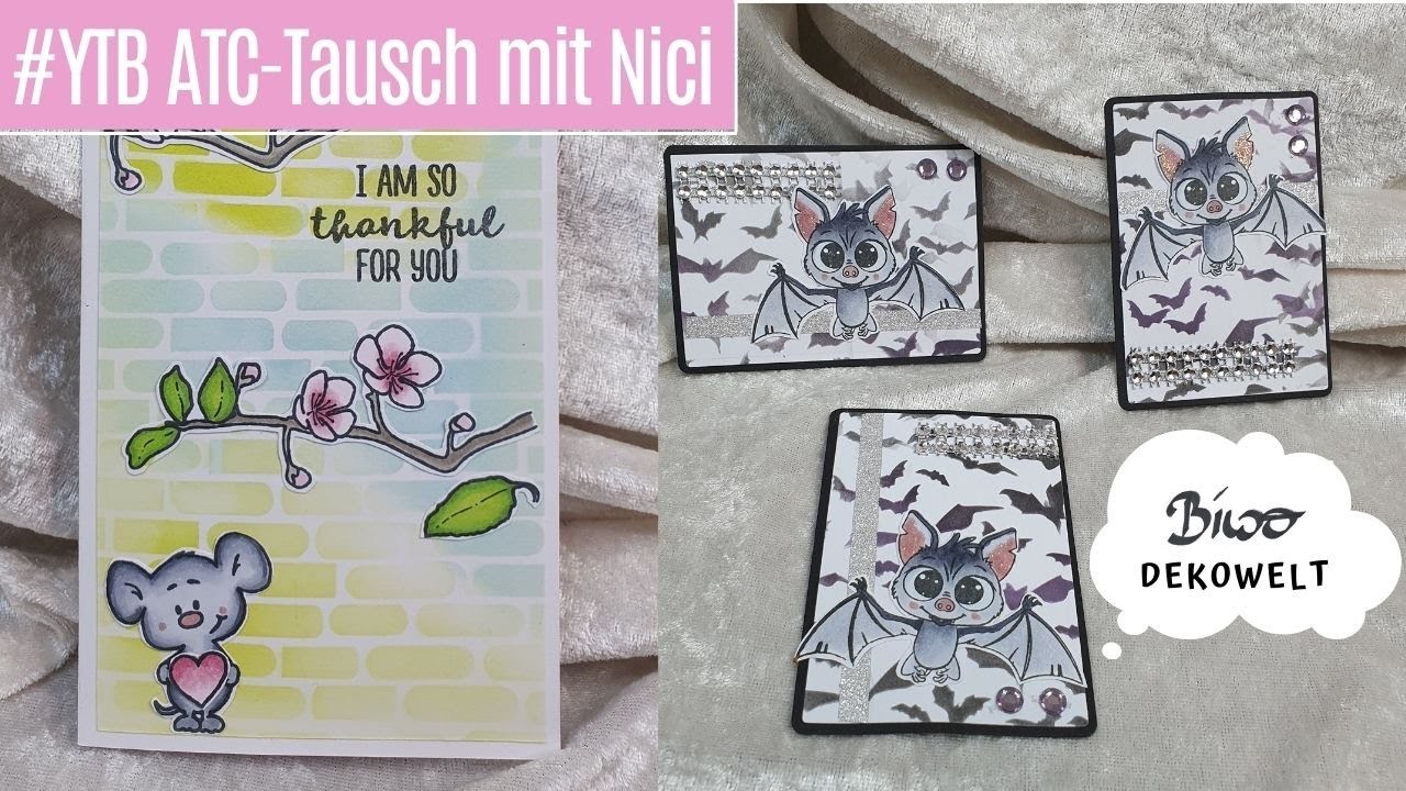 #YTB ATC Tausch mit Nici Chaoseule und Infos zur Basteleulen-Gruppe