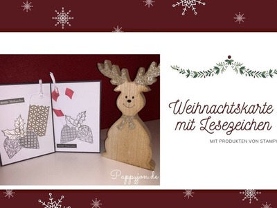 01. Weihnachtskarte mit Lesezeichen | Anleitung | Stampin´ Up! | DIY