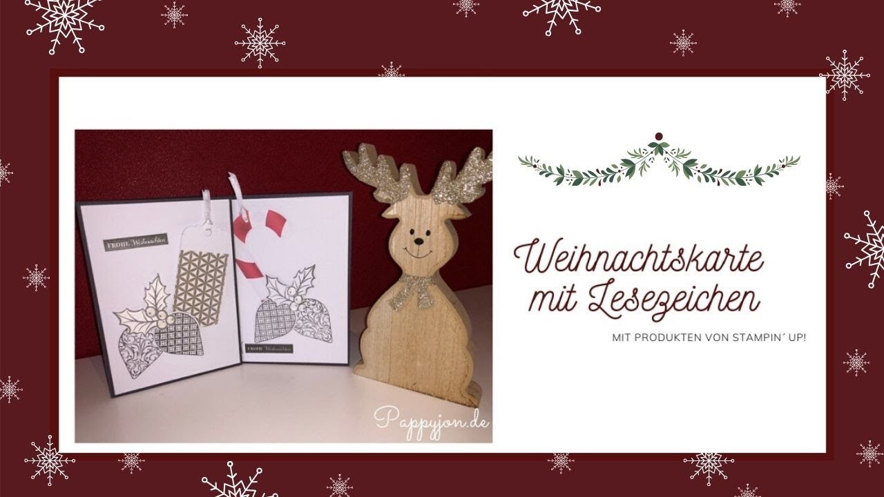 01. Weihnachtskarte mit Lesezeichen | Anleitung | Stampin´ Up! | DIY