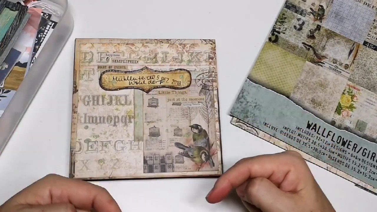 6x6 Accordion Mini Album. Tutorial @yourbookofmemories. FLIP THROUGH. Anleitung