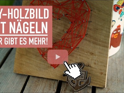 DIY - Holzbild mit Nägeln