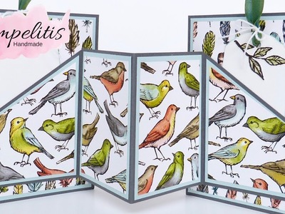 Doppelte Einsteckkarte mit Vogelgarten von Stampin' Up! - Tutorial von Stempelitis