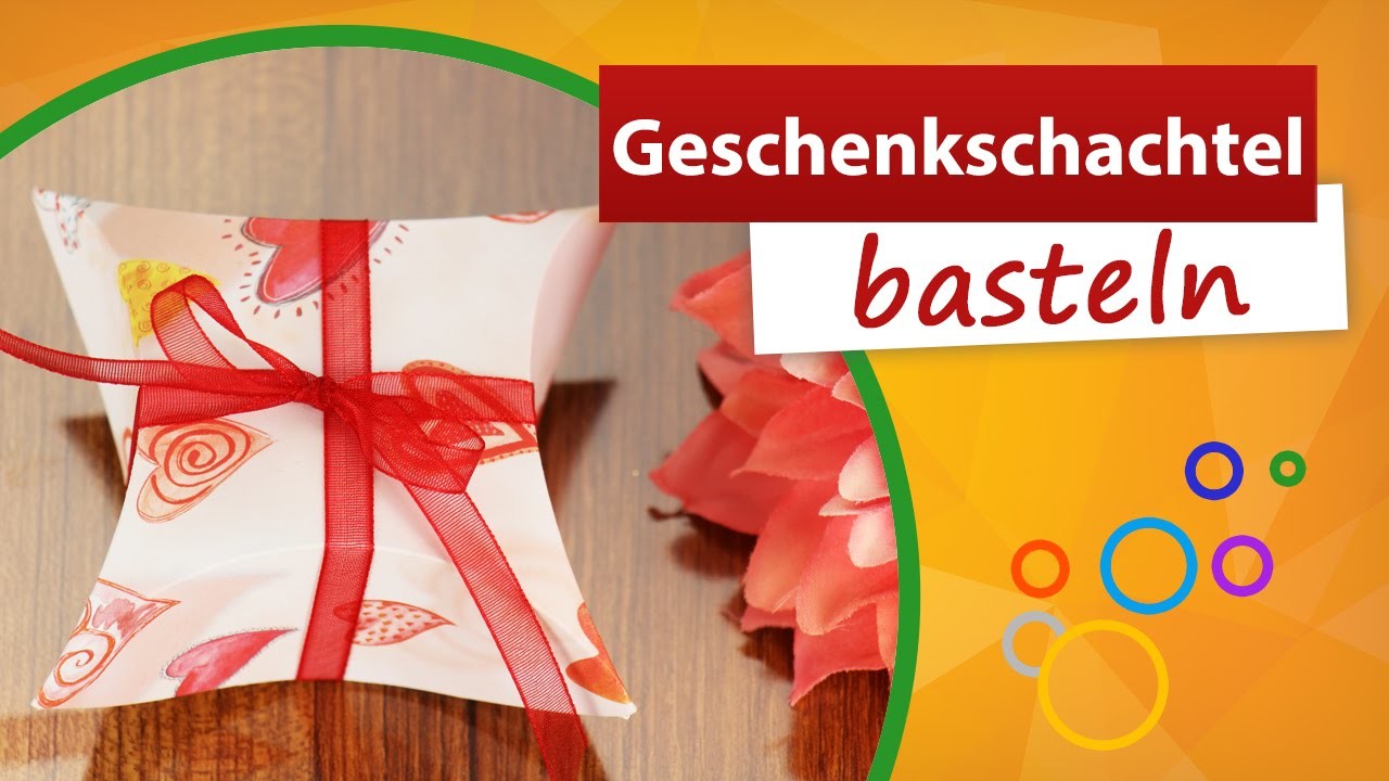 ✂ Geschenkschachtel basteln ♥ trendmarkt24 Bastelideen