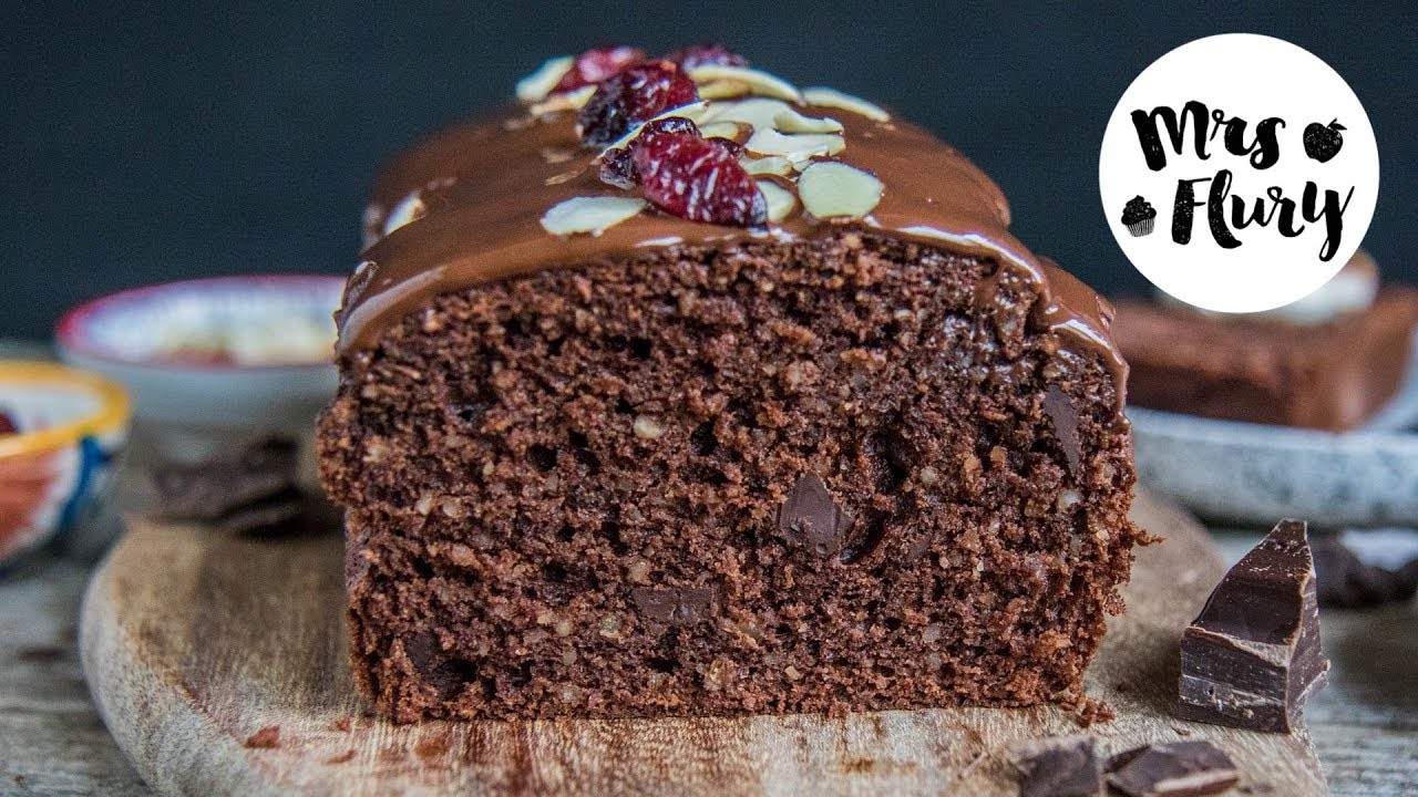 Gesunder Schoko-Bananenkuchen glutenfrei, ohne weissen Zucker