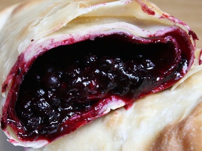 ???? Heidelbeerstrudel mit selbstgemachten Filoteig