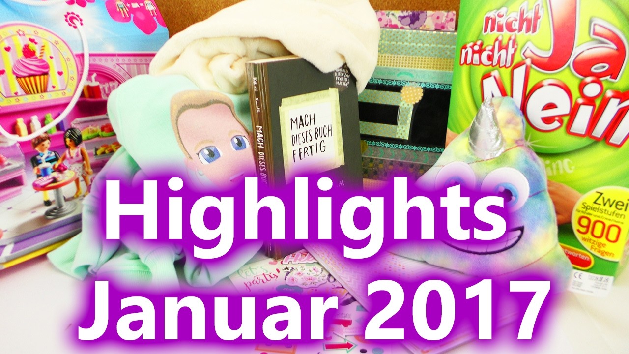 Highlights Januar 2017 | Kathis Favoriten: DIY Kalender, Merch, Fanpost, Playmobil & Emoji