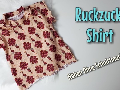 Ruckzuck Shirt - Nähanleitung OHNE Schnittmuster - Für Anfänger - Nähtinchen