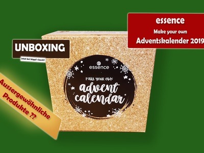 Unboxing essence Adventskalender 2019 make your owen advent calender DIY