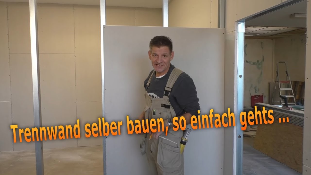 W112 Trennwand.Metallständerwand selber bauen  | DH - Trockenbau