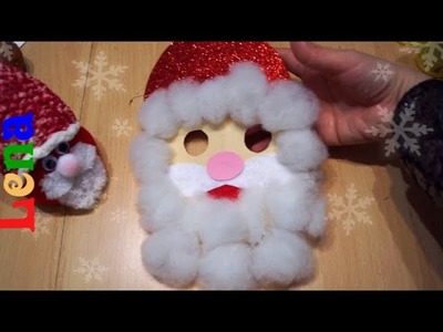 Weihnachtsmann Maske basteln ???? How to make Santa Claus Mask Craft ???? маска деда мороза