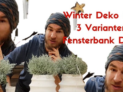 Winterdekoration zum selber machen -  Aussen Deko 3 verschiedenen Variationen- Silberdraht Pflanze