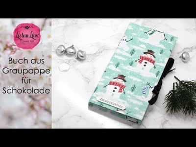 Anleitung: Schokobuch aus Graupappe