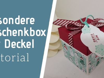 Besondere weihnachtliche Geschenkverpackung mit Deckel satbiel Geschenbox mit Deckel