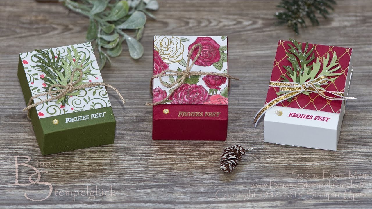 Box „Wunderbare Weihnachtszeit“ selbst basteln Farbkarton・Neue exklusive Produktreihe・Stampin' Up!