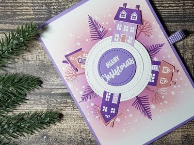 Christmas village. Weihnachtsdorf Drehkarte mit Stampin Up

[ Dauerwerbung ]