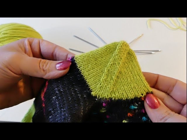 Die nachträglich eingestrickte Ferse