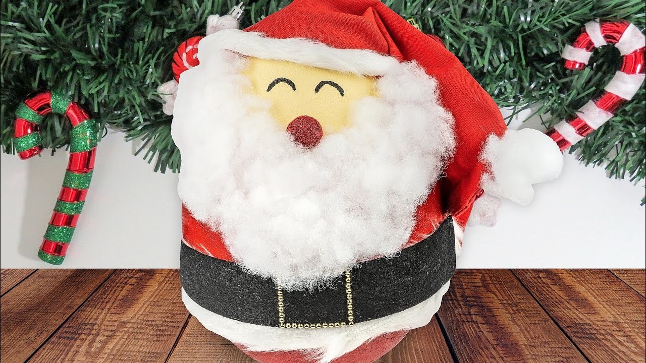 Ideen mit Herz - XXL-Weihnachtsmann basteln - zum Befüllen mit Süßigkeiten - Xmas DIY Santa Claus