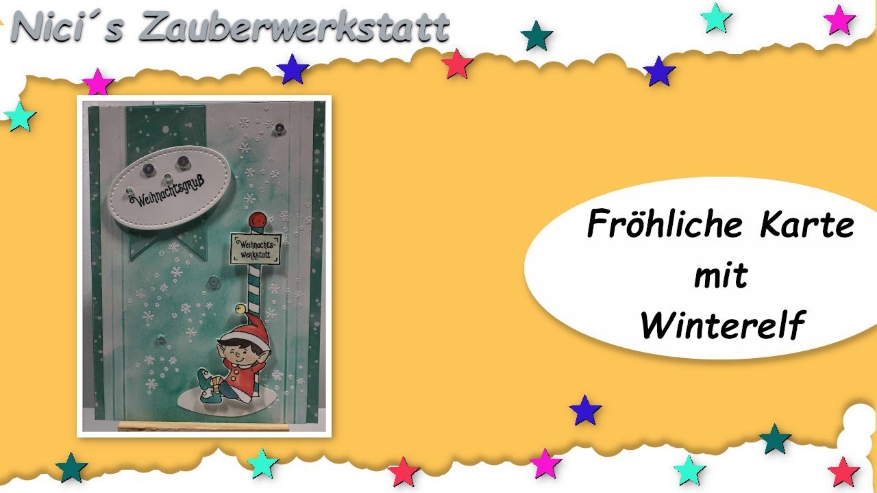 Karte mit fröhlichem Winterelf ~ Stampin´Up! ~